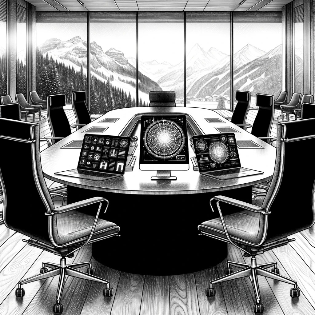 OpenAI dan Microsoft di Davos 2024